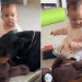 Big Dog Shows up for ‘Overwhelmed’ Little Baby & Rests Next to Her