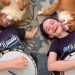 Dog Snuggles Owner Through Every Note & Doesn’t Mind Mistakes